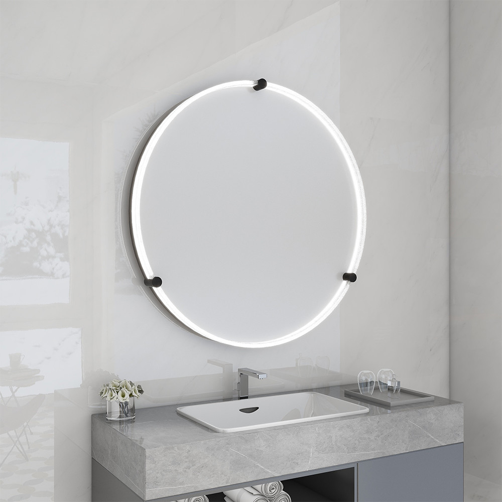 Modern Bedroom Vanity Mirror With Lights Seamless Light Up Vanity Mirror