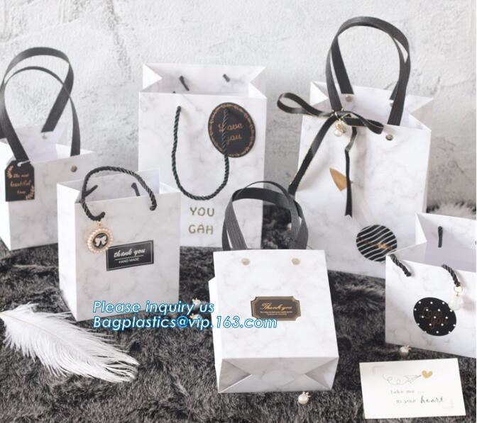 Flower carrier bag with different color customized pot plants kraft paper bag with handle,stamping logo fancy paper flow