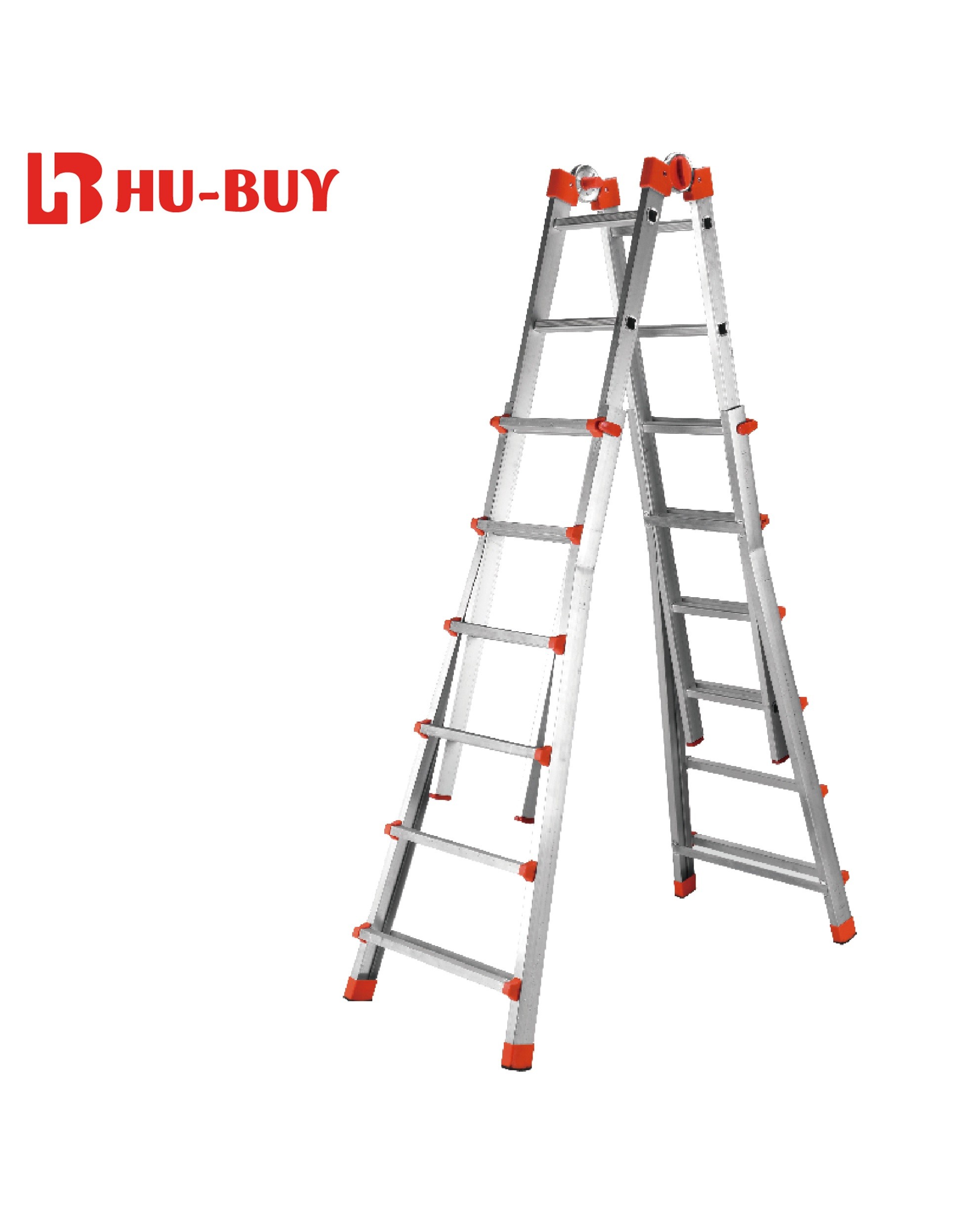 4x6 Portable Aluminum Telescopic Ladder Multi Position Extension