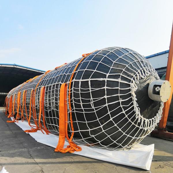 Sunken Vessels Floating Boat Lifting Airbags , Black Boat Recovery Airbags Fill