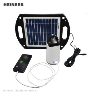  Portable solar lights for outdoor with high capacity Lithium battery and USB output Manufactures