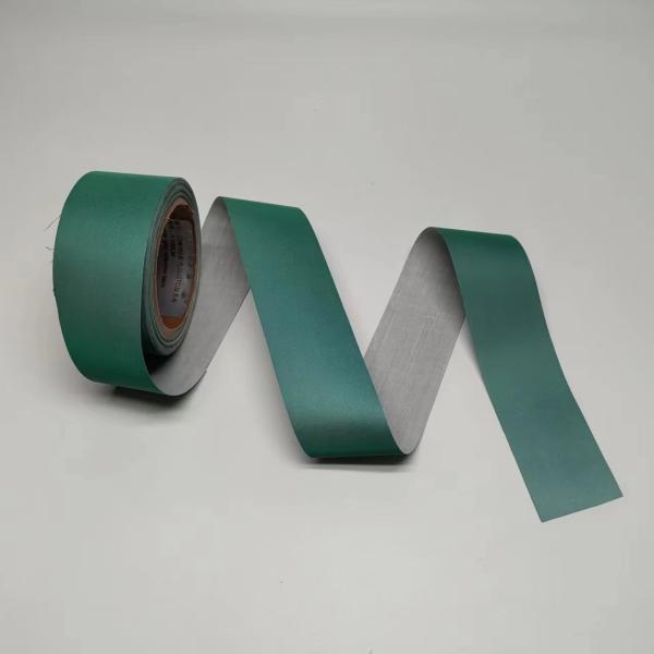 Green High Visibility Reflective Fabric Sew On For Safety Garments Bags Fashion