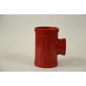  Epoxy spraying Grooved Tee Fittings Ductile Iron Tee Fittings CCC Manufactures