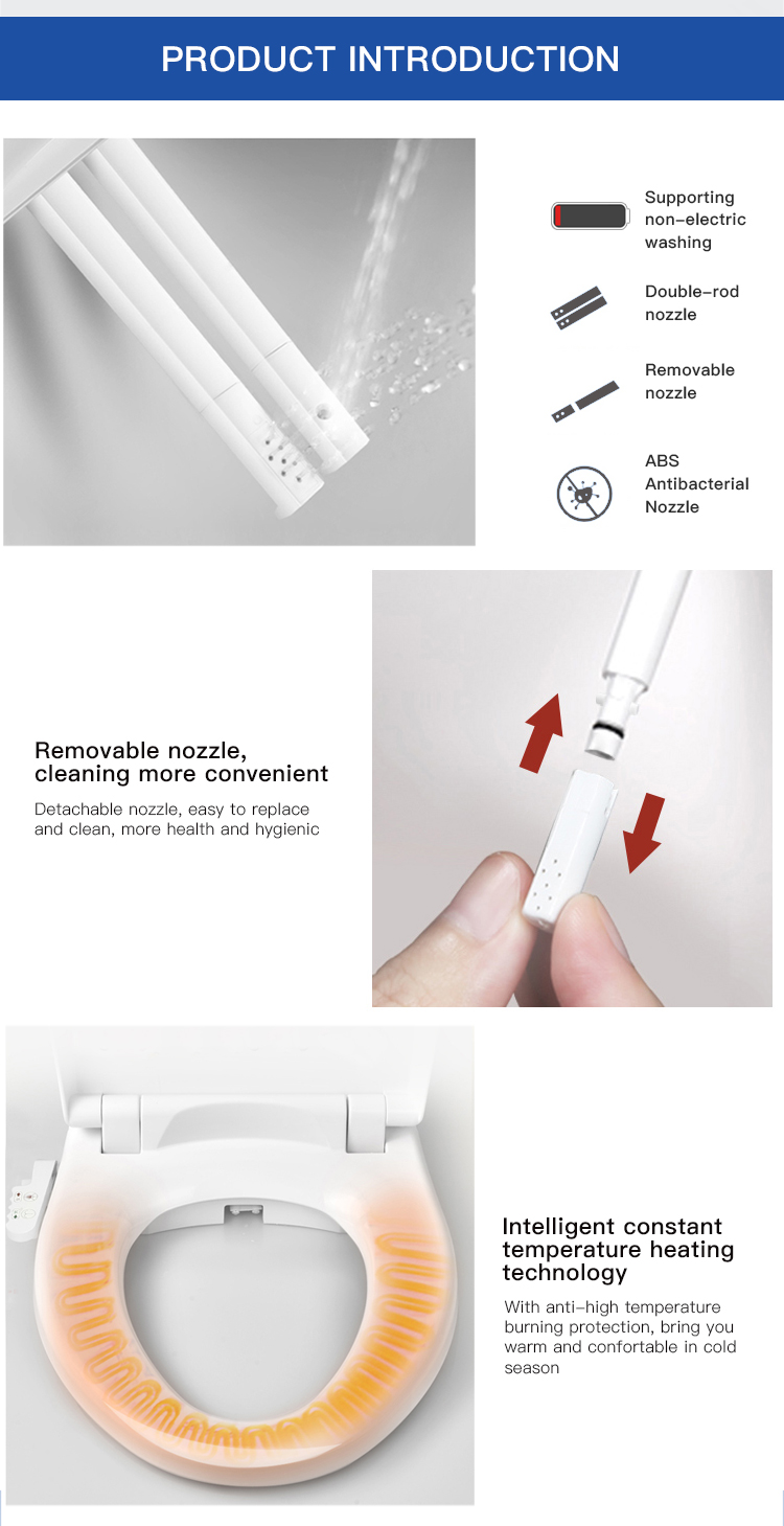European Standard Easy Clean Electric Bidet Toilet Seat