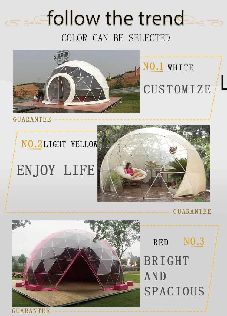 large outdoor luxury waterproof glamping 6m geodesic dome tent hotel