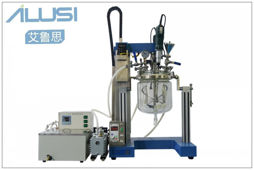 Cosmetic Cream Glass Agitator Disperser High Shear Mixer Reactor Laboratory Equipment Vacuum Emulsifier
