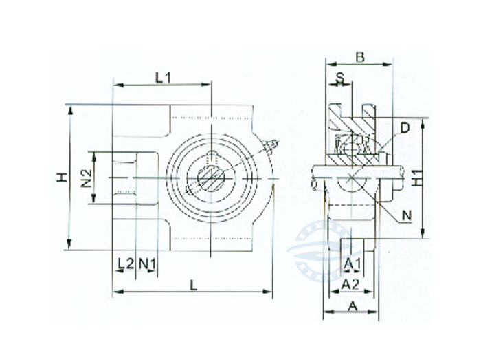 Pillow block bearing UCT210 Take-up ball bearing units Block Bearing Chrome steel