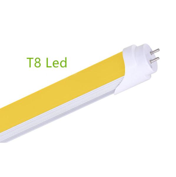 18W 4FT Yellow Cover Light T8 Anti-Uv Lamp Tube Yellow 580nm Triac Dimmable For