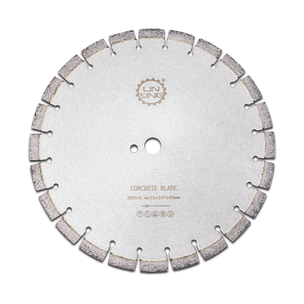 14 inch segmented diamond wet cutting disc for reinforced concrete precise cutting