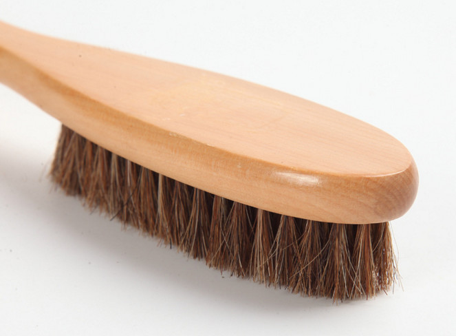 Animal Hair Brushes / Real Horsehair Shoe Brush With Long Wooden Handle