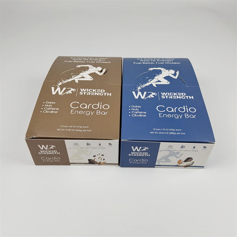 Custom Cardboard Display Paper Box Packaging with Logo Retail Energy Bar Display Box