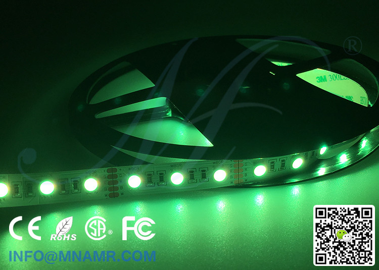 CE RoHS Approved RGBW LED Light Strips 15W 12V 24V Constant Current Showcase Lighting