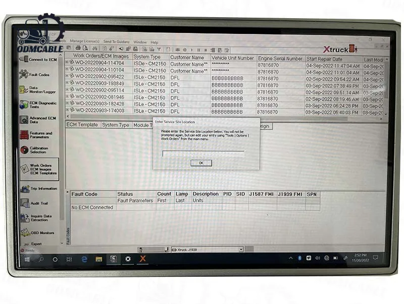 Xtrunk Y009 CANBUS Diagnostic Tool Applicable to Heavy-duty Truck Excavator Diesel Engine Structure