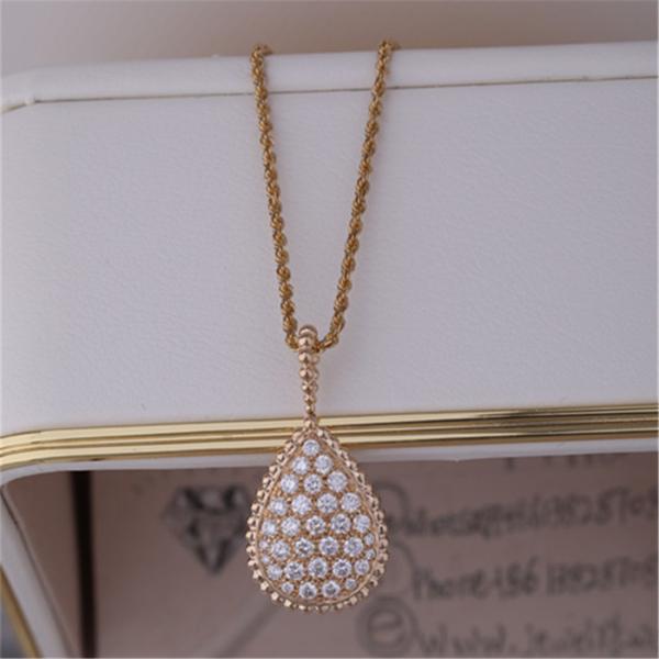 China Luxury Gold Jewelry Factory SerpeReal Gold Serpent Boheme Long Necklace