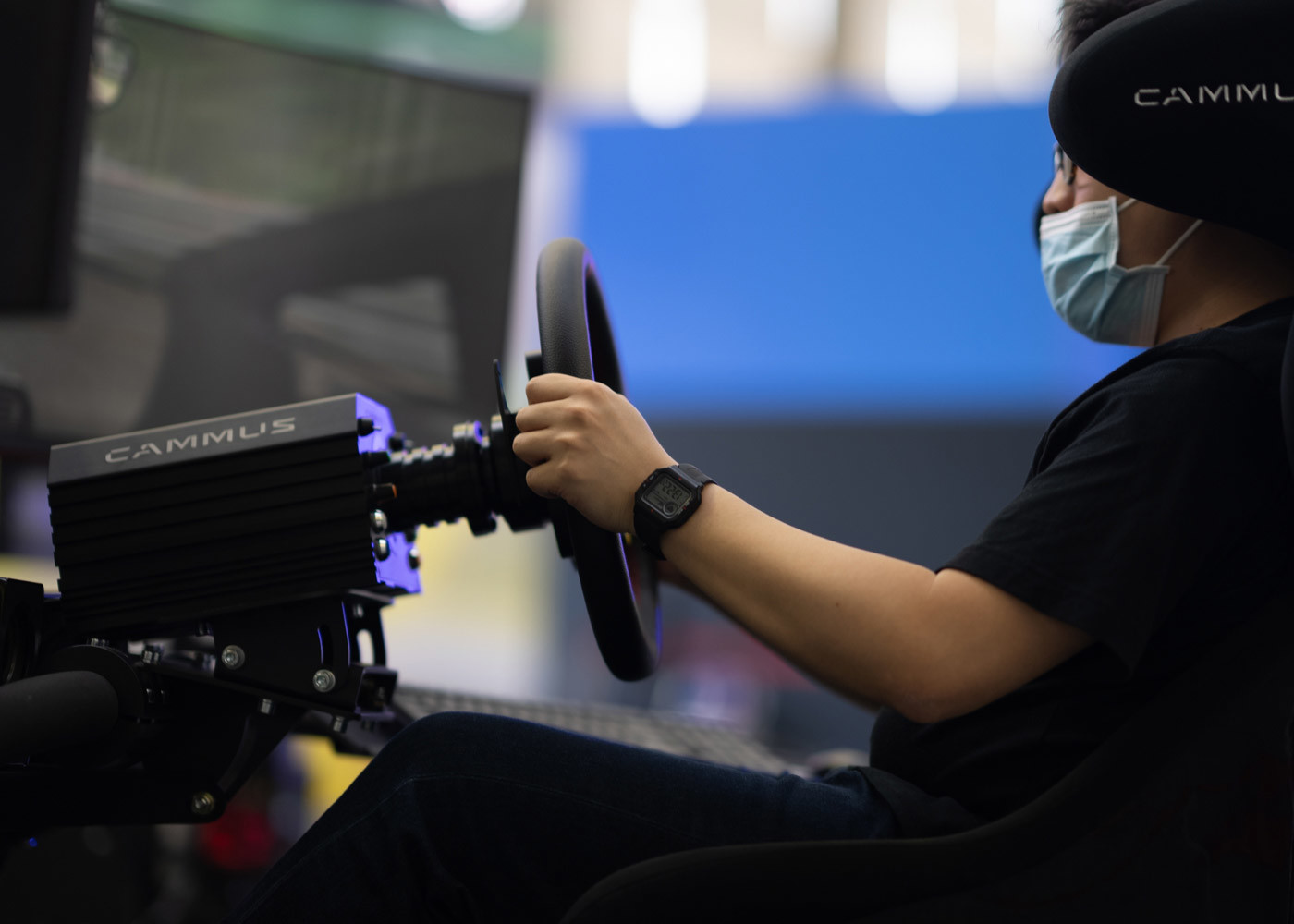 15Nm Servo Motor Drive Racing Game Cockpit , Arcade Racing Simulator