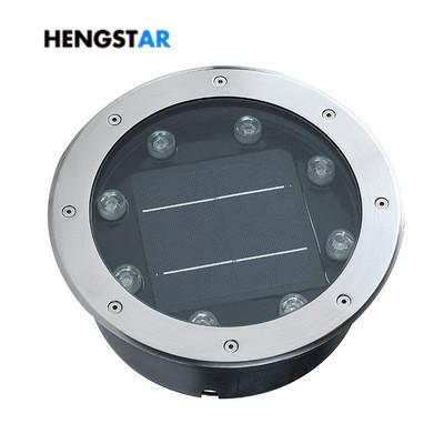 IP65 Outdoor Solar Powered LED Ground Lights Stainless Steel Body High