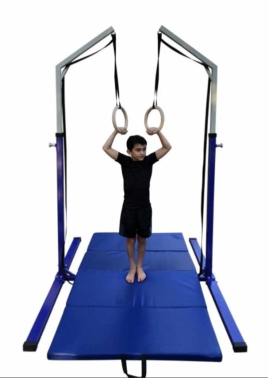 boys Gymnastics Training Equipment Olympia Ring Tower And Mat Combo Boys Gymnastics