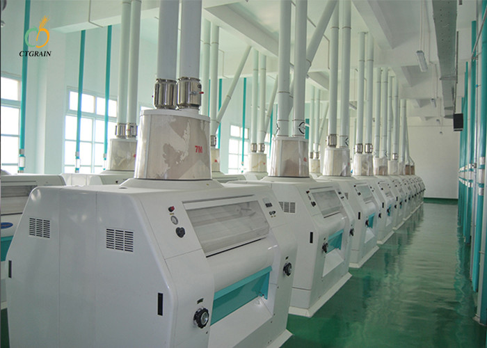 200 TPD Industrial Flour Mill Machine 48*12*20 M Flour Mill Plant