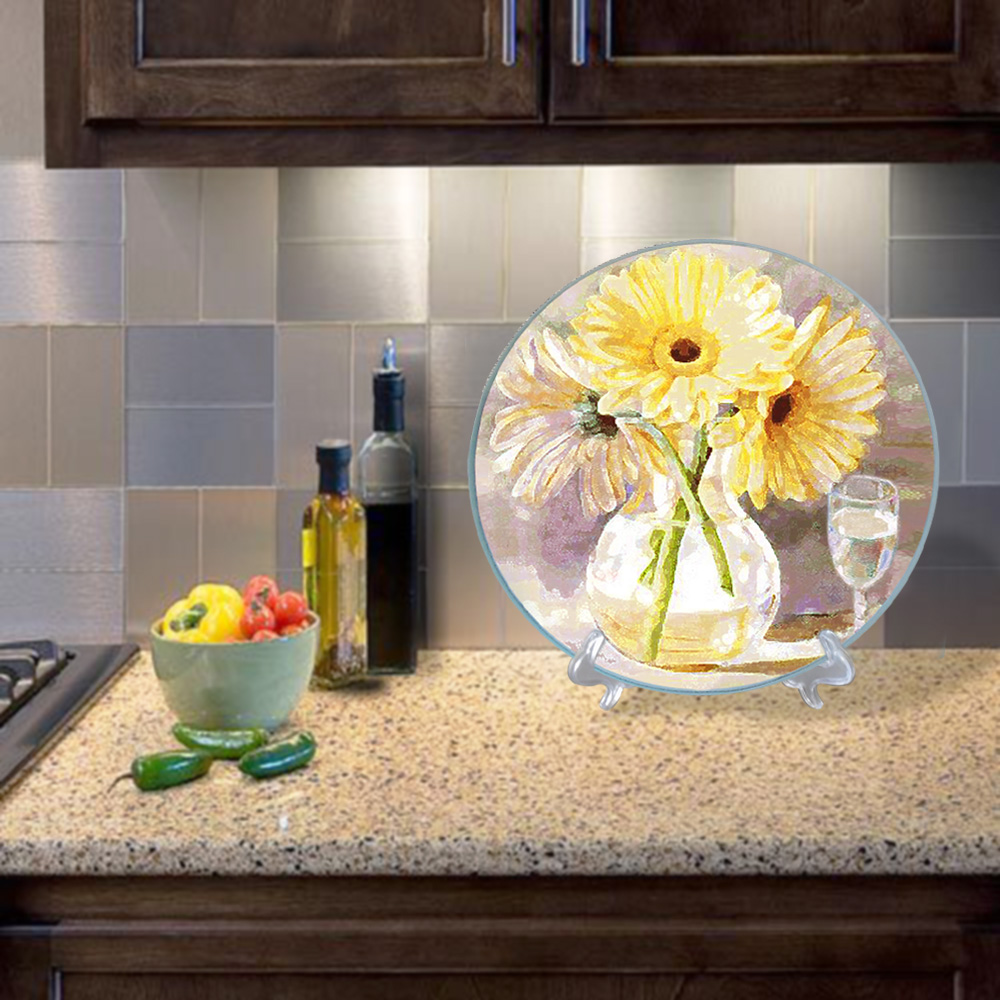 12 X 16 Inch Round Square Toughened Unbreakable Vegetable Custom Kitchen Cutting Board