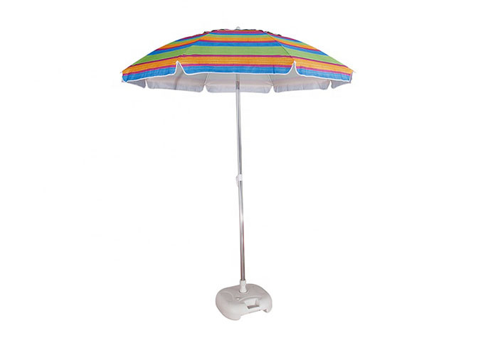Aluminium Alloy Garden Winds Umbrella Manual Operation With Flap
