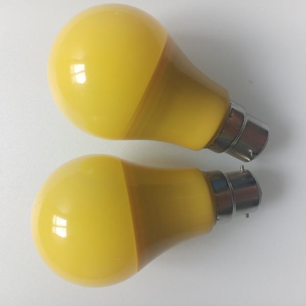 Quality Plastic Cover + LED PCB Board Yellow Cover LED Bulb with >0.90 PF, Anti-Mosquito/Non-Toxic/Tasteless for sale