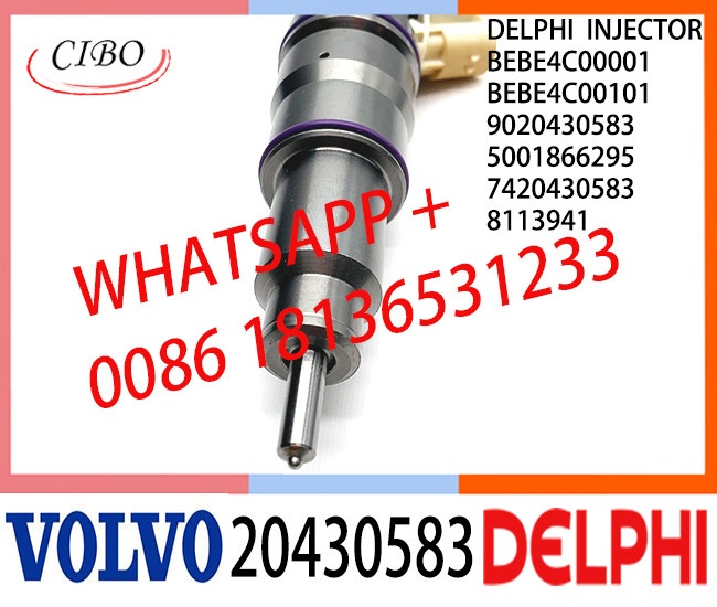 Common Rail Fuel Diesel Injector BEBE4C00001 BEBE4C00101 20430583 8113941 5001866295 9020430583 E1 for VOL D12 TRUCK