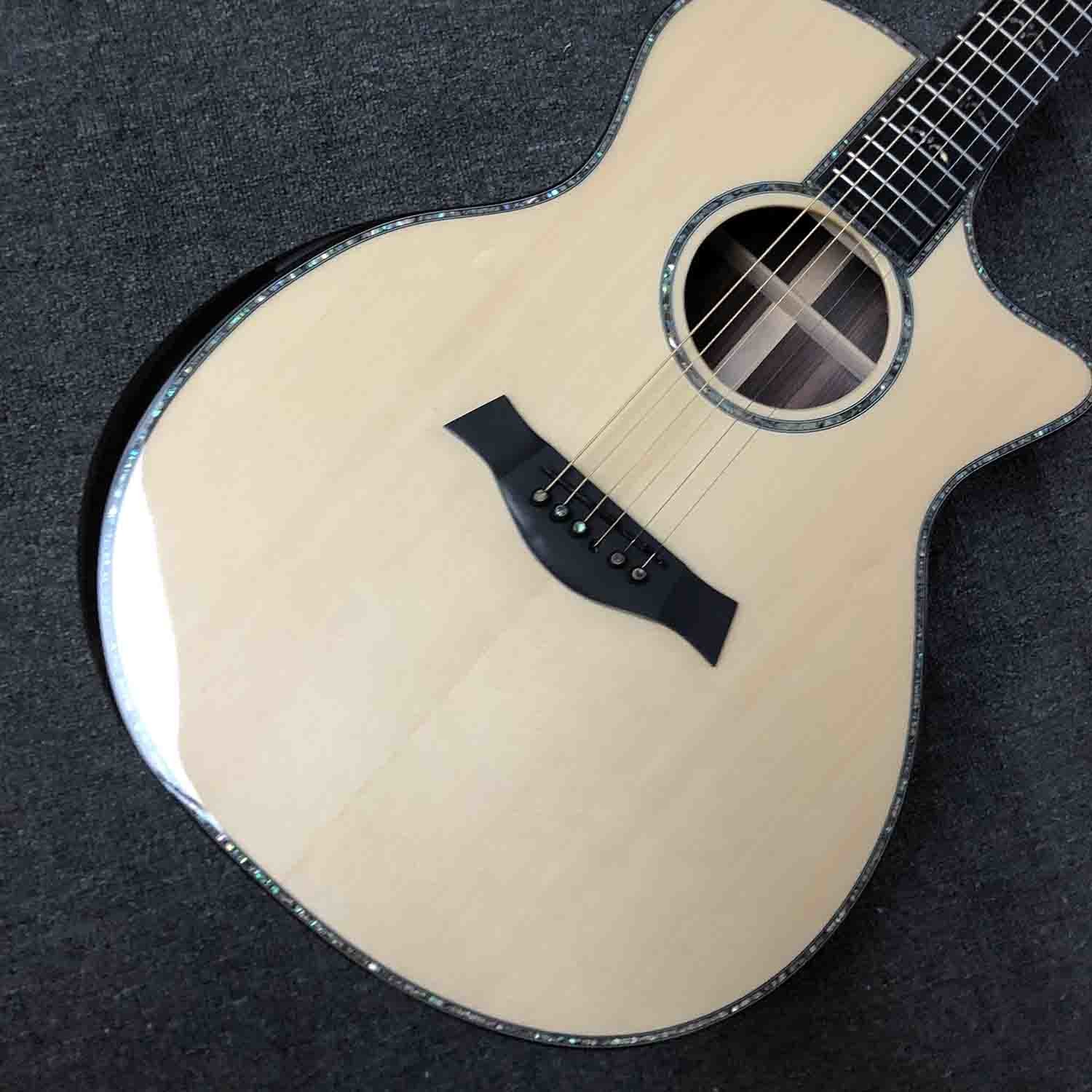 Solid spruce 914 acoustic Guitar 41 inch Real abalone Rosewood body 914ce Guitar