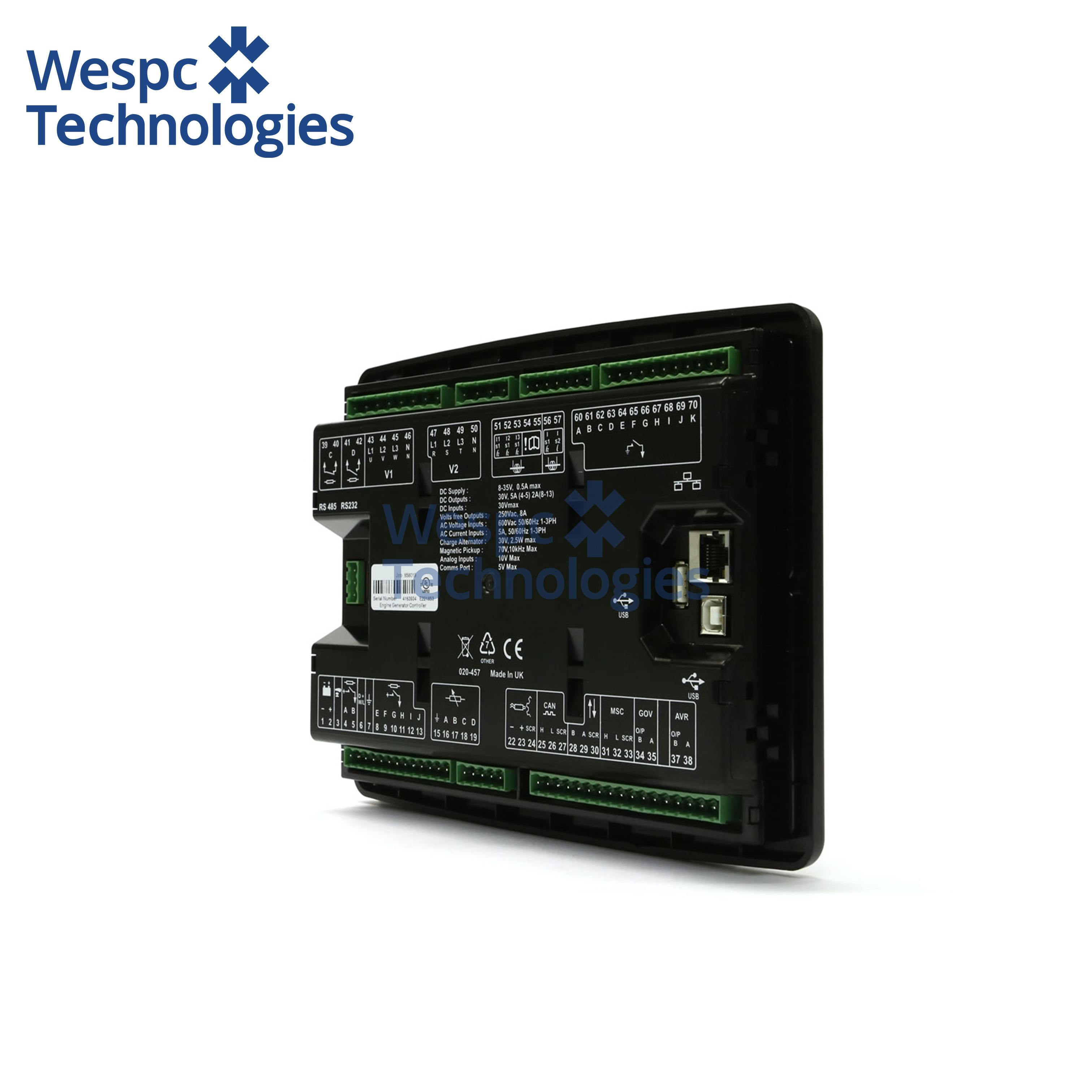 WESPC Original Auto Start DC/Hybrid Generator Control Module DSE7450 Controller