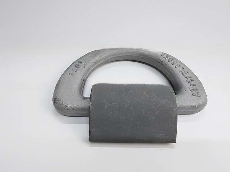 500KN M.B.L GL CCS Approved 50T Forged Container Lashing D Ring with Clamp