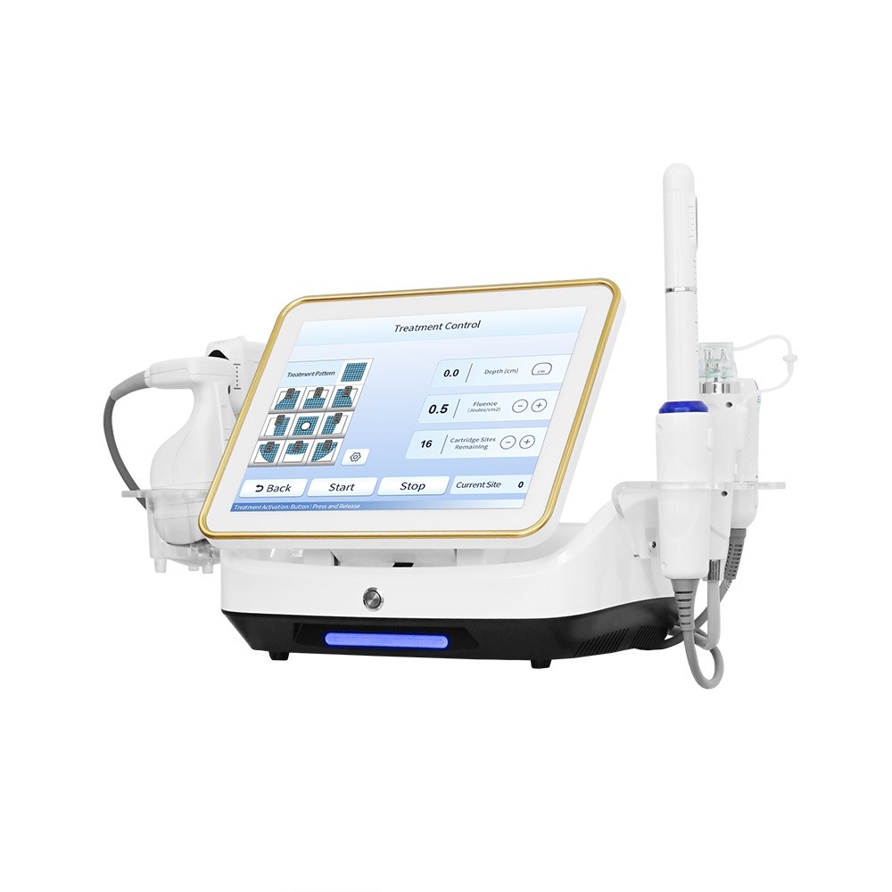 Facial Wrinkles Removal Body Slimming Machine 15 Inch Color Touch Screen HIFU Machine