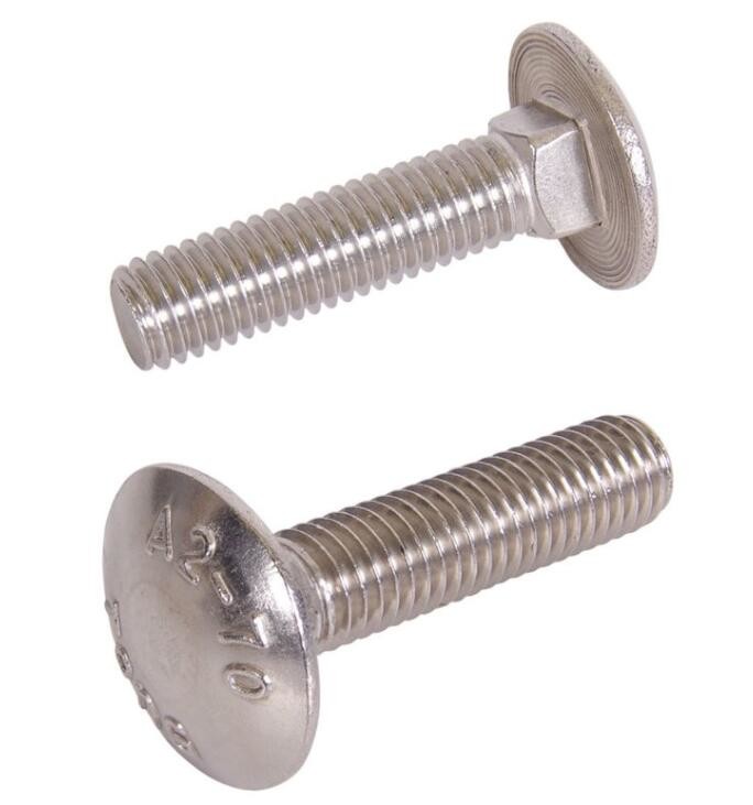 DIN603 SS 304 Square Head Lag Bolts Mushroom Head Carriage Bolt
