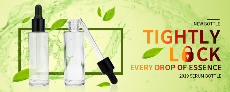 35ml square dropper bottle skincare eyes serum cosmetic glass bottle