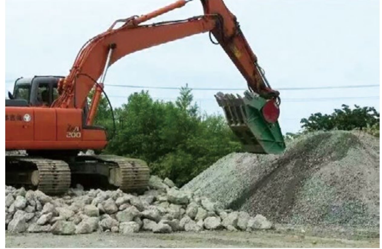 10-50ton Durable JCB Excavator Crushing Bucket For Rock Cushing