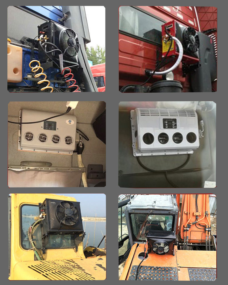 24v Split Air Conditioning Truck Tractor Excavator Van Vehicle Trailer Air Conditioner