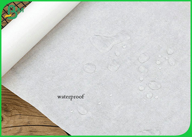 30g - 40g Greaseproof White Color Food Grade Paper Roll For Wrapping Food 