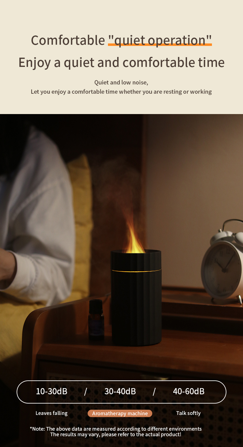 Enhance Your Car and Home Atmosphere with Portable the 7 Colors 100ml Simulation Flame Car Diffuser Humidifier for Dropshipping