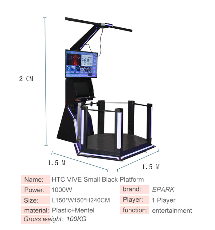 HTC VIVE 9d VR Space Walking Platform Shooting Game Simulator For Shopping Mall