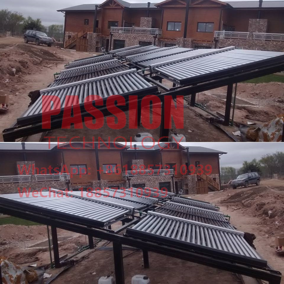 1000L Tubes Evacuated Tube Solar Collector Hotel Pool Solar Thermal Heating System
