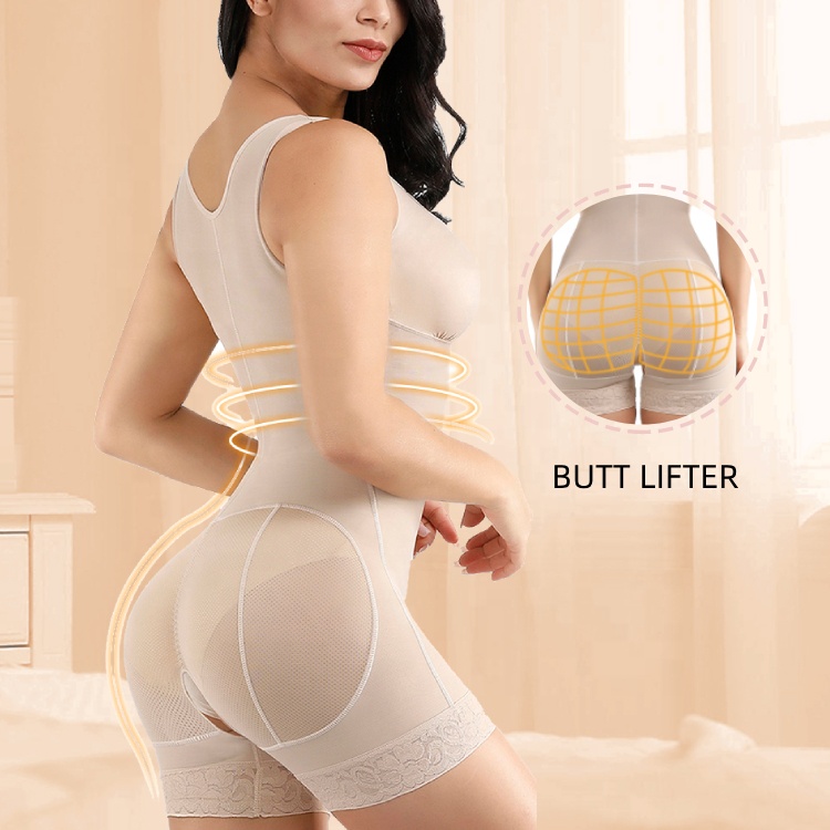 2000 HEXIN Women High Waist Tummy Control Shapewear Bodysuit with Underbust Feature