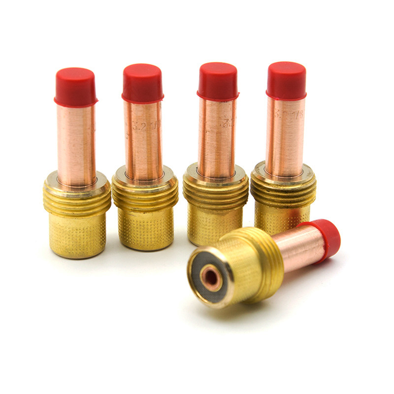 Copper Mig Welding Components , Welding Gas Lens For WP 17 18 26 Welding Torch