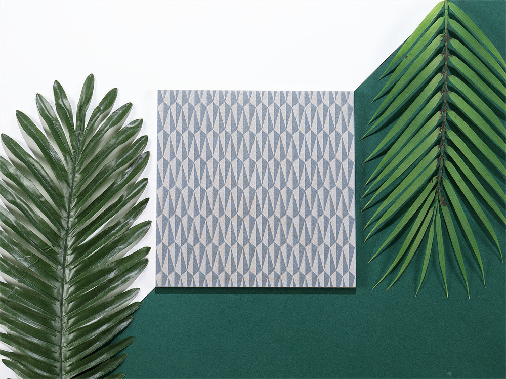Blue Encaustic 200x200mm Indoor Floor Ceramic Rustic Tile For Office And Wall Tiles For Restaurant