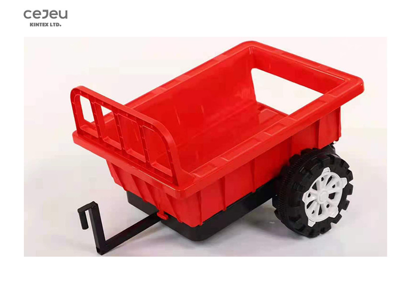 162*56*48CM Red 6 Wheel Tractor With Removable Hopper With Bluetooth