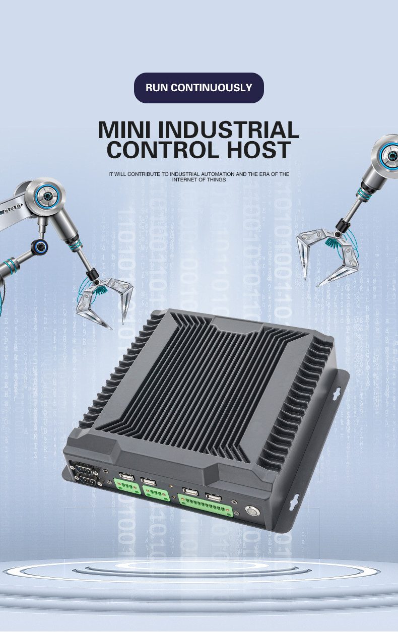 Business Fanless Industrial PC Office Home Microcomputer Mini Mainframe