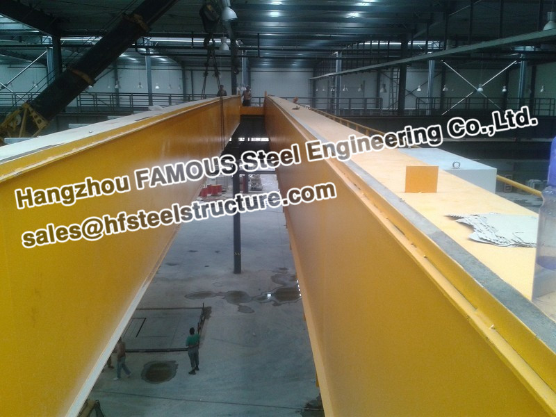 Electric Overhead Bridge Crane Monorail Workshop Steel Bulding Lifting