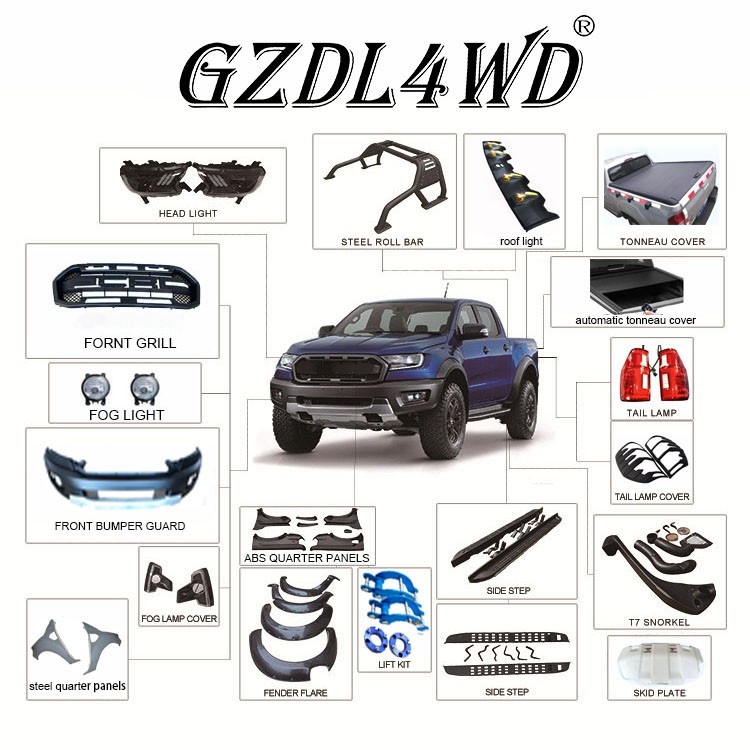 4X4 Pickup Accessories Ford Fender Flares TRD Design For T7