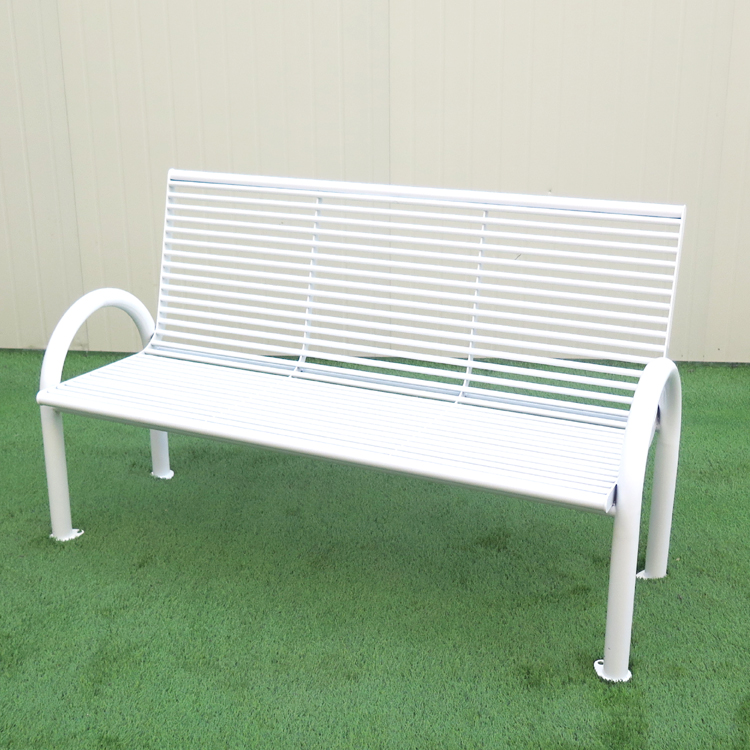 White Street Furnitures L1500xW620xH900mm Outside Metal Bench
