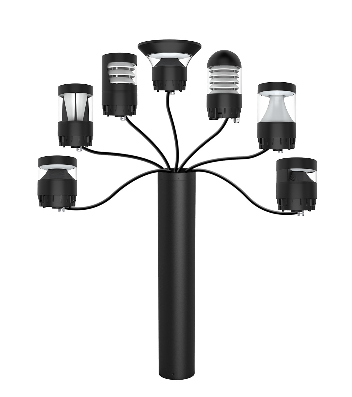 Anti Glare Bollard LED Landscape Lights IP65 Exterior Bollard Lights