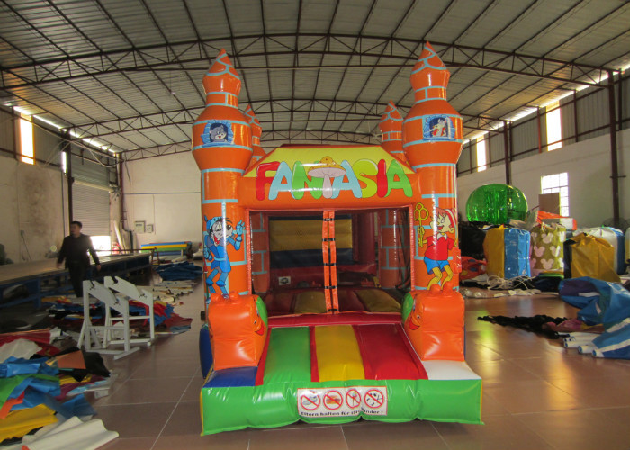 Mini inflatable fantasia bouncy small size inflatable mini jumping house for kids under 5 years old with printing