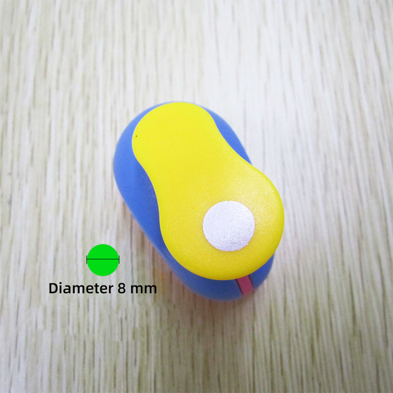 Customized Colorful 8-75mm Round Hole Punch DIY Mini Craft Paper Flower Punch for Kids