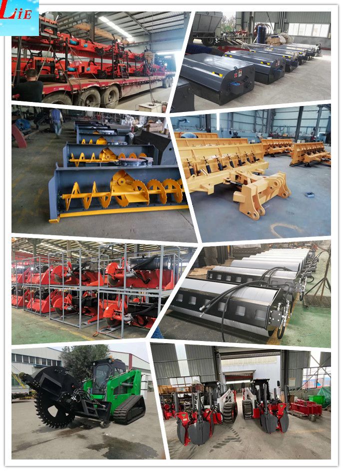 China road sweeper road cleaning machine for wheel loader road sweeper for skid steer